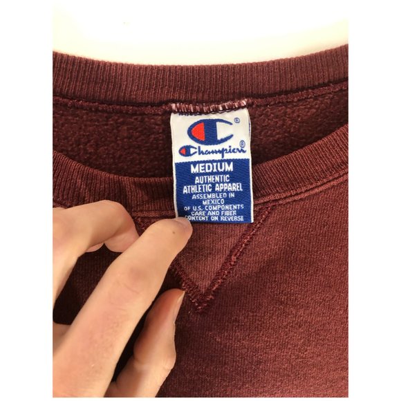 Vintage VT Maroon Champion Pullover - Picture 3 of 4